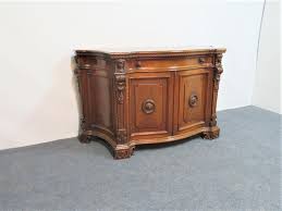 Italian Style Walnut Figural Carved Commode | Chairish