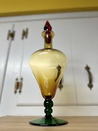 Vintage Amber Glass Bottle Decanter La Rochere | eBay