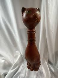 Vintage Original Leather Wrapped Cat Decanter Made In Italy ...