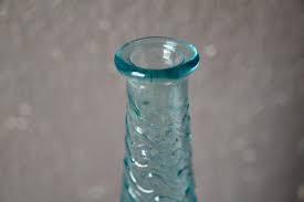 Blue Glass Bottle Vase from Empoli, 1960s | Chairish