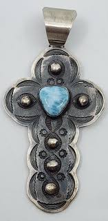 Navajo Chimney Butte Sterling Silver Large Cross Necklace Pendant | eBay
