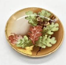 Acorn Leaves Mini Plate 5 inches Artist Signed Martin O & EG ...