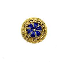 Victorian Revival Blue Enamel Flower Brooch by Freirich - 24 ...