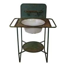 Enamel Wash Stand - Ski Country Antiques & Home