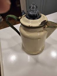 Vintage Cream & Green Trim Enamelware • Set of 5 | eBay