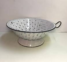 ANTIQUE, CERAMIC COATED COLLANDER | eBay