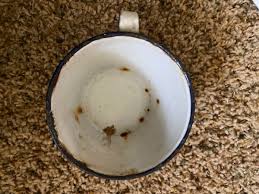 Vintage White Enamel Cup Tin Metal | eBay