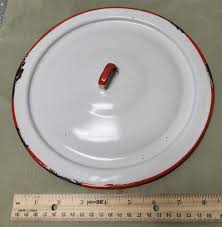Vintage Enamel Ware Stock Pot Lid - Etsy