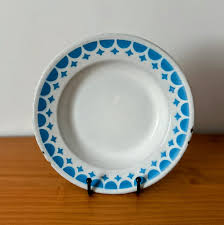 Cuenco vintage de esmalte / Blanco y azul Primitivr Dudh - Etsy España