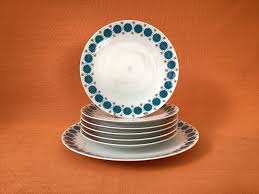 1970s Thomas Germany Tea Plates & Cake Plate in the 'emerald' Design (set of 7), Retro Thomas Porcelain Medaillon Emerald Plates, Rosenthal - Etsy