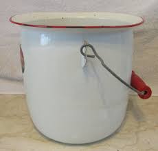 Antique Diamond NESCO Enamel Ware 1944 Bucket With Handle - Etsy