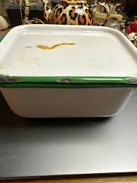 Vintage Enamelware Refrigerator Container - Etsy Israel
