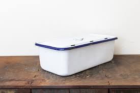 Polar Ware Enamelware Refrigerator Box Vintage Blue and ...