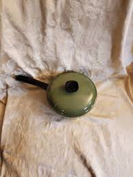 Shabby Chic, Medium Sized ,pale Hunter Green Club, 7.40 Inch Cooking Pot With Lid, Black Handle, Metal Sauce Pan - Etsy UK