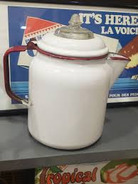 Buy Vintage 1940's EATON'S Red and White Enamel Coffee Pot, Red White Percolator Online in India - Etsy