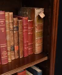 Pair Mahogany Open Front Bookcase - Regency Sheraton ...