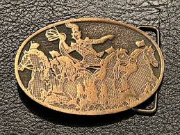 1977 Chariot Races, Roman Empire Belt Buckle, by Matusik & Sons, Chicago USA - Etsy