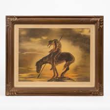 James Earle Fraser Signed Litho "End of the Trail" sold at auction on 28th June | Circle Auction