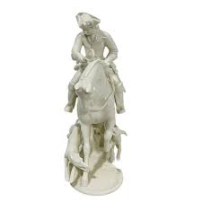 White Porcelain Sculpture by Theodor Kärner Red Hunt for ...