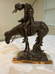 Vintage statue Native American Indian on Horse "End of the Trail" mint condition | eBay