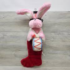 Vintage 1993 Energizer Bunny Christmas Xmas Stocking Pink ...