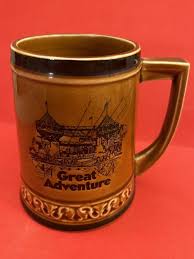 Great Adventure Amusement Park Stein Mug Vintage Glass Cup ...