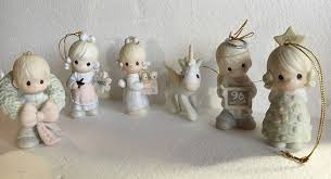 Lot 6 PRECIOUS MOMENTS 1980s-90s Christmas ORNAMENTS (NO ...
