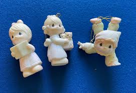 Vintage Collectible Precious Moments CHRISTMAS Ornaments by ...