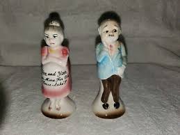Enesco Vintage Salt And Pepper Shakers "For Old Times Sake ...