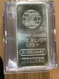 1985 Engelhard Large "E" Hallmark 10 Ounce Silver Bar Sealed New E0422 | eBay