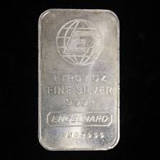 Vintage Engelhard “Cow” 1 oz .999 Silver Bar FH Prefix Smooth E - Hard Case | eBay