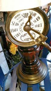 Antique Baldwin-Brockett Ship's Telegraph Lamp and Shade 31 ...