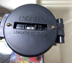 Vintage A Line Engineer lensatic compass # 342 Original box ...