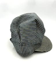 Oshkosh Vintage Kids Engineer Conductor Cap Hat Hickory ...