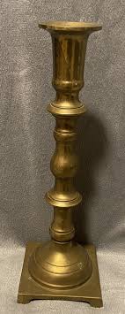 ANTIQUE Vintage Brass Candle Stick Candleholders  One 8.75 ...