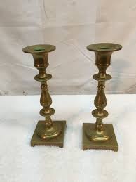 Pair 7.5.in Tall Brass Candle Sticks 3/4in Candle Size ...