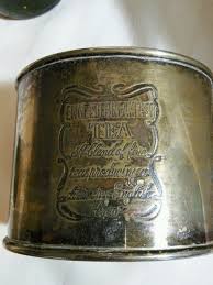 Vintage English Breakfast Tea Silver Plate Lidded Tea Can | eBay