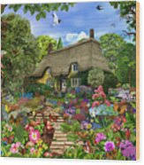 English Cottage Garden Canvas Print by MGL Licensing - Pixels