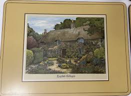 English Cottage Placemats Set Of 6 Pimpernel Hot Pads With ...
