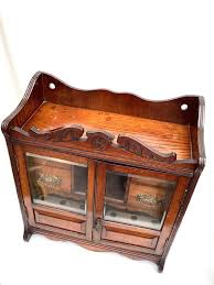 Large Antique Vintage Two Doors Tobacco Pipe Oak Cabinet - Etsy
