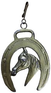 Vintage Horse Harness Brass Medallions Crown, Horseshoe and ...