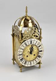 Sold at Auction: Brass lantern clock, 1900