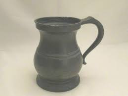 ANTIQUE PEWTER TANKARD by James Yates one quart. Marked VR 472. £5.99 - PicClick UK