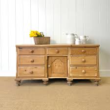An English Country 7 Drawer Pine Buffet or Sideboard – The ...