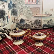 1970s Tea Serving Dishes- Set of 2 | Chairish