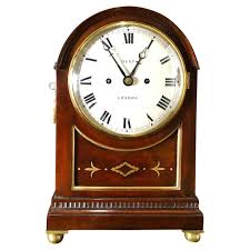 Edwardian Mahogany Bracket Clock, Dent, London For Sale at ...