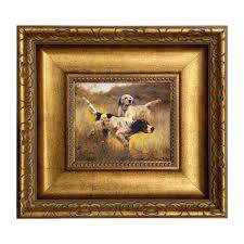 Framed English Setter Canvas Print: Vintage Hunting Dog Art ...
