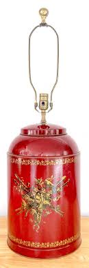 Italian Red Tole and Neoclassical Gilt Medallion Tea ...