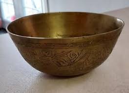 Antique Chinese Brass Bowl | eBay