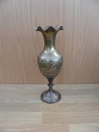 Brass Vase, Etched Decoration - Vintage Home Decor ...